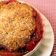 Raspberry-Rhubarb Biscuit Cobblers