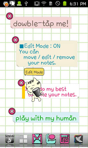 【免費娛樂App】FooCat Notes Live Wallpaper-APP點子