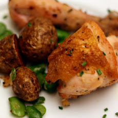 Dinner Tonight: Chicken Casserole with Morels, Fava Beans, and Spring Potatoes