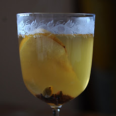 Mulled White Wine with Pear Brandy