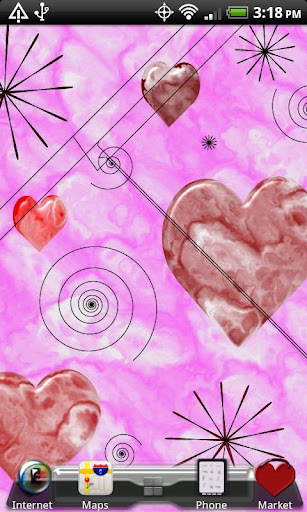 免費下載個人化APP|Pink & Purple Hearts Theme app開箱文|APP開箱王