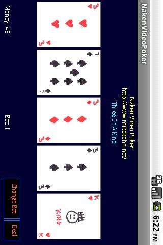 【免費紙牌App】Naken Video Poker-APP點子