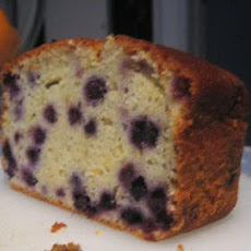 Blueberry Yogurt Cake With Lemon Glaze