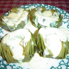Artichokes With Lemon Rosemary Sauce