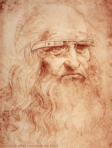 Leonardo da vinci's glasses