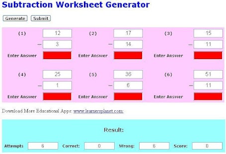 How to download Subtraction Creator 0.1 apk for pc