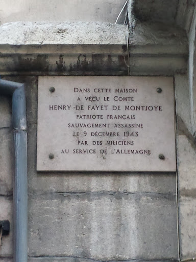 Inscription De Montjoye