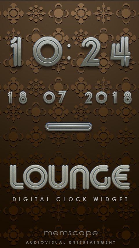 Android application LOUNGE Digital Clock Widget screenshort