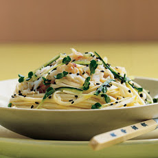 Cold Udon with Crab and Cucumber
