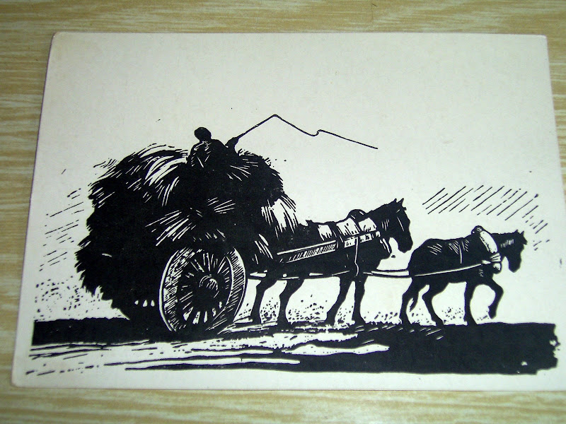 VEHICLE of STRAW-CHINESE ARTIST GU YUANI-USSR 1961