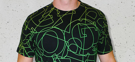 Typographic Pandemonium Tee shirt