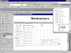 In de Data Access Page HTML Designer van Microsoft Access 2002 kunt u op visuele wijze velden en besturingselementen op de pagina slepen.