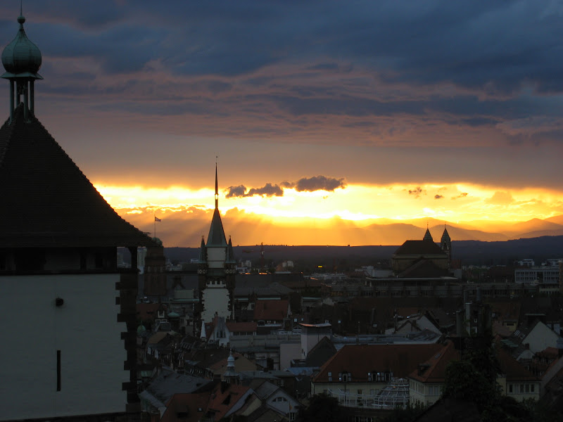 Biergarten sunset