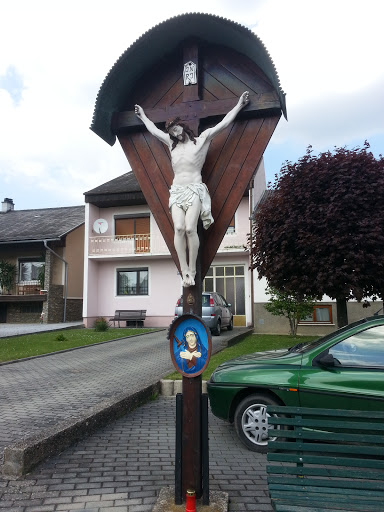 Hauskreuz mit Marienbild