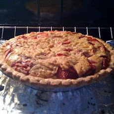 Strawberry Brown Sugar Sour Cream Pie