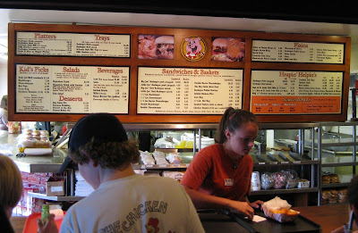 Menu at Bessinger's