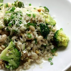 Warm Broccoli and Barley Pilaf