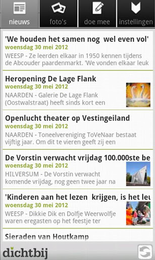 dichtbij for android screenshot