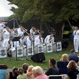 The Navy Show Band performing at the Newport Art Museum