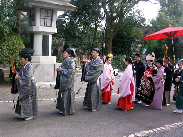 A traditional Japanese wedding at Togo Shrine A traditional Japanese wedding at Togo Shrine