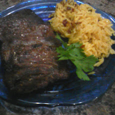 Flank Steak Marinated in Beer and Tex Mex Inspired