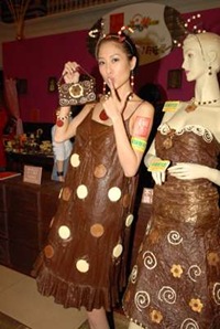 Vestido de chocolate