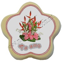 Trébol de chocolate con imagen 100% comestible