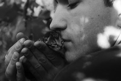 Cat and Human together
