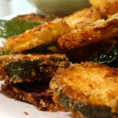 Parmesan-Panko Fried Summer Squash with Buttermilk Ranch