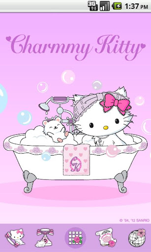 Charmmy Kitty Take Bath Theme
