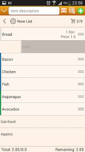 Shopping List Screenshot