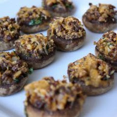 Spicy Sausage Stuffed Mushrooms Recipe