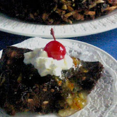 Chocolate Nut Upside Down Cake