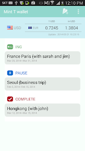 Travel expense- MintT Wallet screenshot for Android