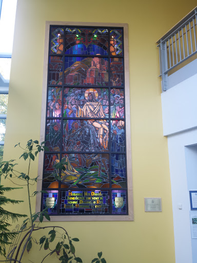 Entrance of Christ into Jerusalem Stained Glass 