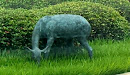 Grazing Deer Statue 