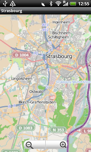 Strasbourg Street Map