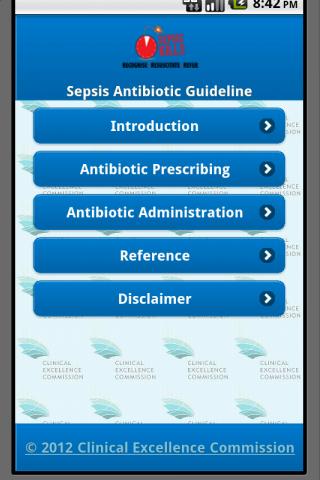 Sepsis Antibiotic Guideline