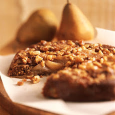 Pear-Walnut Upside-Down Cake