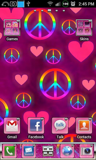 Pink Love GO Launcher Ex Theme