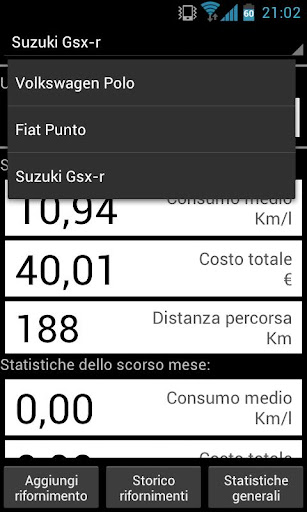 【免費交通運輸App】FuelStat (Gestione Benzina)-APP點子