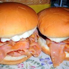 Barbecued Chipped Ham Sandwich