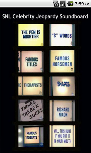 Celebrity Jeopardy Soundboard