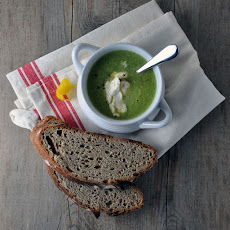 Broccoli Soup with Lemon and Ricotta
