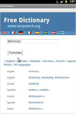 【免費生活App】Dictionary English - European-APP點子