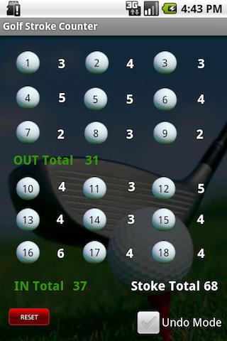 Golf Stroke Counter