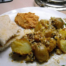Roasted Cauliflower and Potatoes With Lemon and Feta