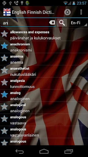 Offline English Finnish Dict.