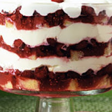 Raspberry, White Chocolate, and Almond Trifle
