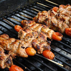 Spice-Rubbed Pork Skewers With Tomatoes